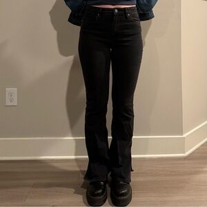 Free People x Blank NYC Black Flare Jeans